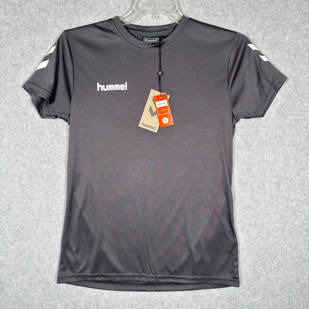 Hummel Womens Core Poly Tee Training Top Gray Shirt Size S Beecool Activewear